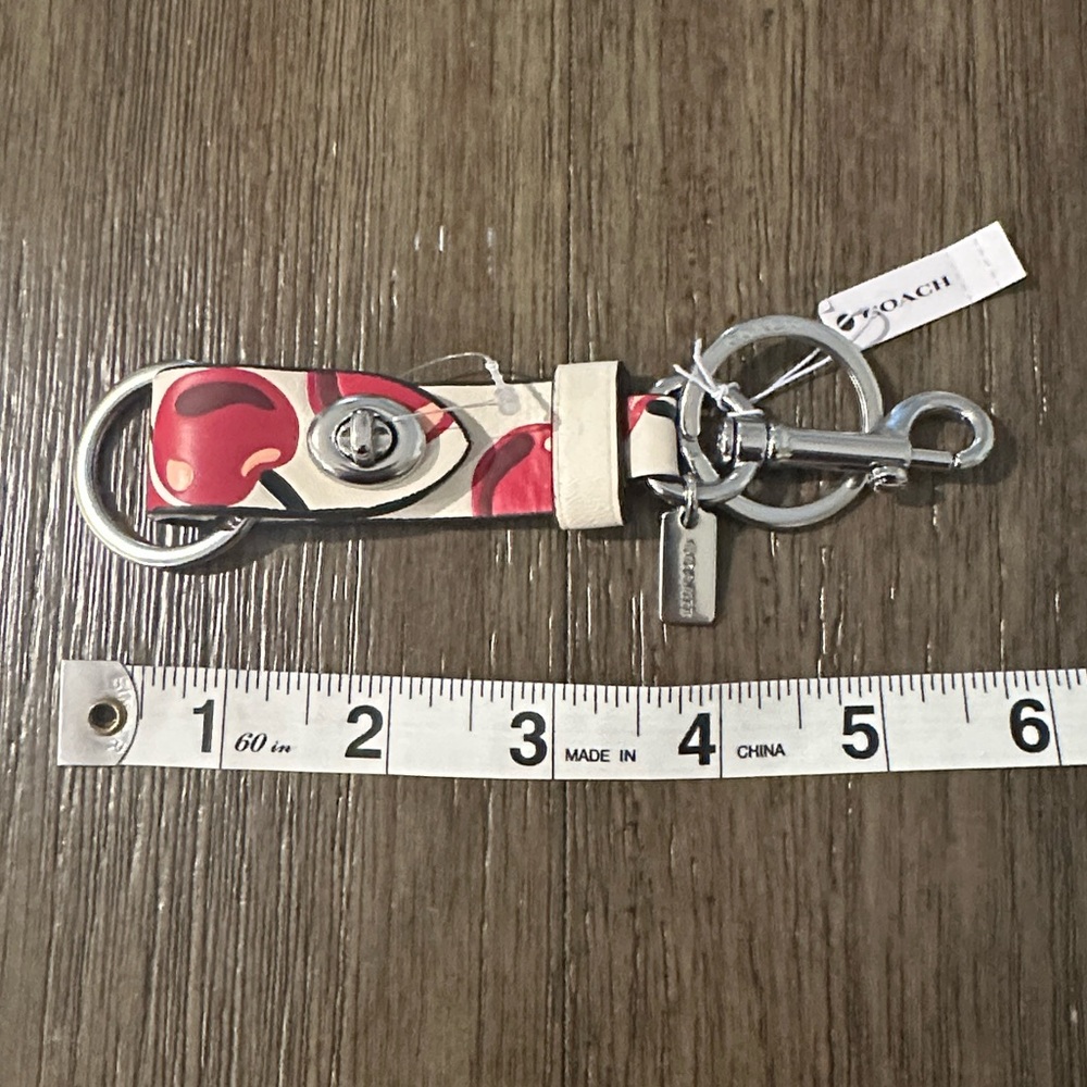Coach NWT Cherry Keychain - Picture 10 of 10